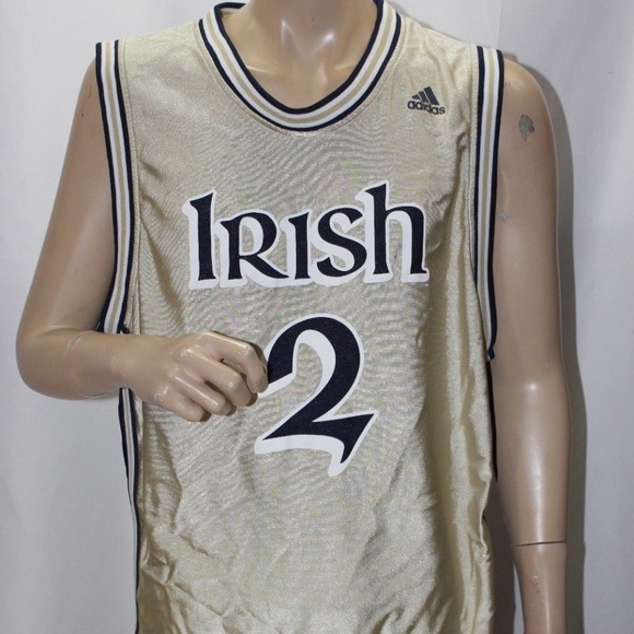 notre dame gold basketball jersey